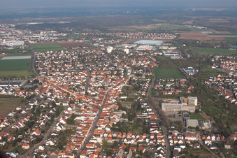 Photographie aérienne de Quartier Horchheim in Worms dans le département Rhénanie-Palatinat, Allemagne