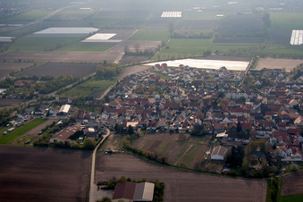 Photographie aérienne de Heuchelheim bei Frankenthal dans le département Rhénanie-Palatinat, Allemagne