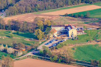 Vue d'oiseau de Hôtel Zeiskamer Mühle à Zeiskam dans le département Rhénanie-Palatinat, Allemagne