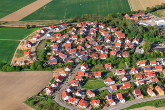 Vue aérienne de Au jardin du presbytère à Leimersheim dans le département Rhénanie-Palatinat, Allemagne