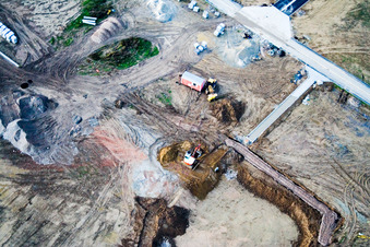 Photographie aérienne de Nouvelle zone de développement Am Höhenweg à Kandel dans le département Rhénanie-Palatinat, Allemagne