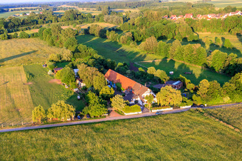 Photographie aérienne de Ferme de réinstallation à Billigheim-Ingenheim dans le département Rhénanie-Palatinat, Allemagne