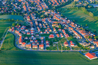 Sur la haute piste à Kandel dans le département Rhénanie-Palatinat, Allemagne d'en haut
