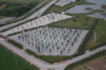 Vue d'oiseau de Lido di Jesolo dans le département Metropolitanstadt Venedig, Italie