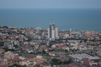 Lido di Jesolo dans le département Metropolitanstadt Venedig, Italie vue du ciel