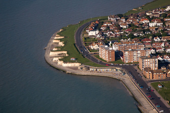 Vue oblique de Birchington-on-Sea dans le département Angleterre, Grande Bretagne