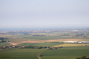 Vue oblique de Monkton dans le département Angleterre, Grande Bretagne