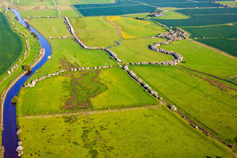 Monkton dans le département Angleterre, Grande Bretagne vue du ciel