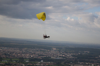 Thionville dans le département Moselle, France d'en haut