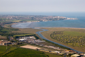 Vue aérienne de Great Stonar dans le département Angleterre, Grande Bretagne