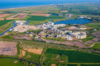 Photographie aérienne de Site de l'usine du producteur de produits chimiques Pfizer Ltd et Discovery Park à Sandwich dans le département Angleterre, Grande Bretagne