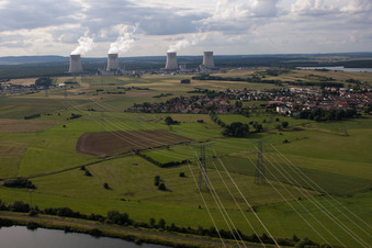 Vue oblique de Basse-Ham dans le département Moselle, France