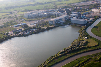 Enregistrement par drone de Great Stonar dans le département Angleterre, Grande Bretagne