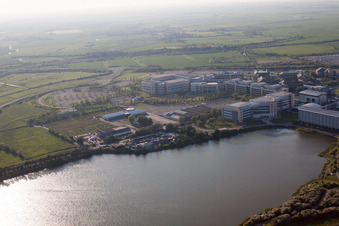 Image drone de Great Stonar dans le département Angleterre, Grande Bretagne