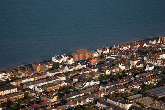 Enregistrement par drone de Deal dans le département Angleterre, Grande Bretagne