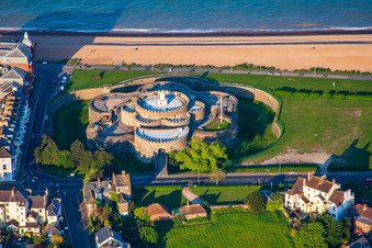 Enregistrement par drone de Deal dans le département Angleterre, Grande Bretagne