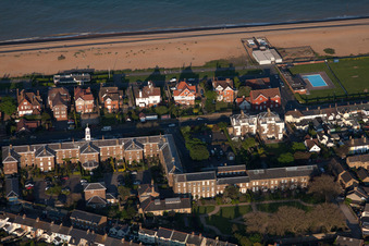 Deal dans le département Angleterre, Grande Bretagne du point de vue du drone