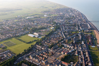Vue oblique de Walmer dans le département Angleterre, Grande Bretagne