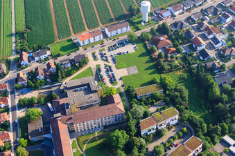 Vue oblique de Cliniques Asklepios du Palatinat du Sud à Kandel dans le département Rhénanie-Palatinat, Allemagne