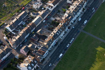 Enregistrement par drone de Deal dans le département Angleterre, Grande Bretagne