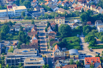 Vue aérienne de Gartenstr à Kandel dans le département Rhénanie-Palatinat, Allemagne