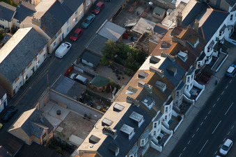 Vue aérienne de Deal dans le département Angleterre, Grande Bretagne