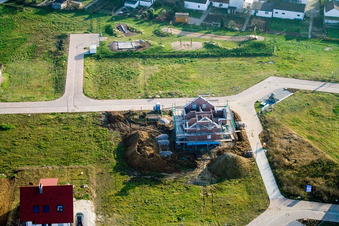 Vue aérienne de Nouvelle zone de développement NE, Im Unterfeld à le quartier Schaidt in Wörth am Rhein dans le département Rhénanie-Palatinat, Allemagne