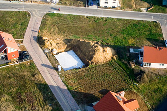 Photographie aérienne de Nouvelle zone de développement NE, Im Unterfeld à le quartier Schaidt in Wörth am Rhein dans le département Rhénanie-Palatinat, Allemagne