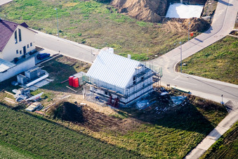 Photographie aérienne de Nouvelle zone de développement NO à le quartier Schaidt in Wörth am Rhein dans le département Rhénanie-Palatinat, Allemagne