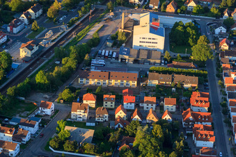Vue aérienne de Mozartstraße Beethovenstr à Kandel dans le département Rhénanie-Palatinat, Allemagne