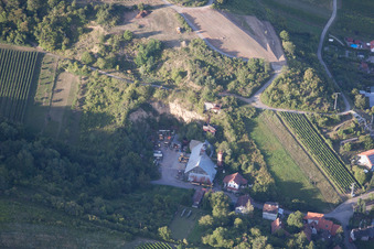 Quartier Gleishorbach in Gleiszellen-Gleishorbach dans le département Rhénanie-Palatinat, Allemagne depuis l'avion