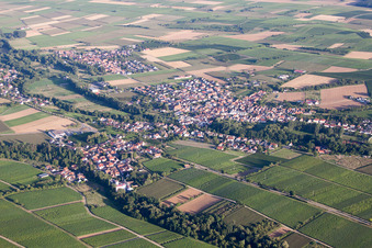 Quartier Appenhofen in Billigheim-Ingenheim dans le département Rhénanie-Palatinat, Allemagne d'un drone