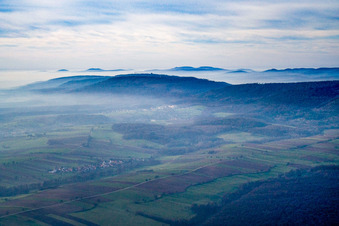 Vue oblique de Drachenbronn-Birlenbach dans le département Bas Rhin, France