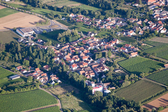 Vue aérienne de Quartier Appenhofen in Billigheim-Ingenheim dans le département Rhénanie-Palatinat, Allemagne