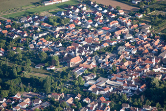 Vue oblique de Quartier Ingenheim in Billigheim-Ingenheim dans le département Rhénanie-Palatinat, Allemagne