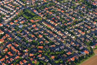 Vue aérienne de Sur Herrenweg à Herxheim bei Landau dans le département Rhénanie-Palatinat, Allemagne