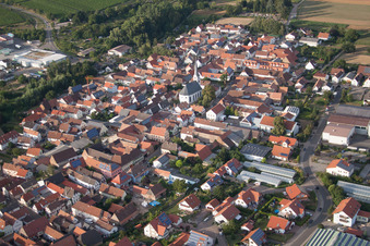 Quartier Niederhochstadt in Hochstadt dans le département Rhénanie-Palatinat, Allemagne hors des airs