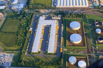 Vue aérienne de DHL Speyer à Speyer dans le département Rhénanie-Palatinat, Allemagne