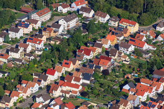 Vue aérienne de Waldstr à Kandel dans le département Rhénanie-Palatinat, Allemagne