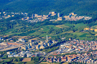 Vue aérienne de Cimenterie Leimen de Heidelberg Materials à Leimen dans le département Bade-Wurtemberg, Allemagne