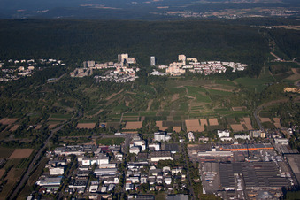 Vue aérienne de Boxberg/Emmertsgrund à le quartier Emmertsgrund in Heidelberg dans le département Bade-Wurtemberg, Allemagne