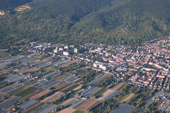 Vue oblique de Quartier Handschuhsheim in Heidelberg dans le département Bade-Wurtemberg, Allemagne