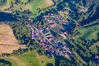 Vue aérienne de Quartier Trösel in Gorxheimertal dans le département Hesse, Allemagne