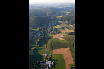 Quartier Affolterbach in Wald-Michelbach dans le département Hesse, Allemagne vue du ciel