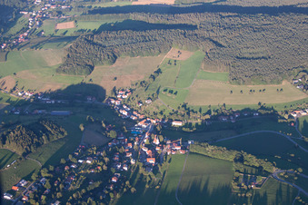 Vue oblique de Quartier Güttersbach in Mossautal dans le département Hesse, Allemagne