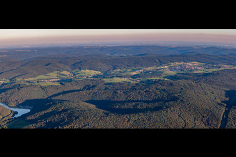 Quartier Beerfelden in Oberzent dans le département Hesse, Allemagne hors des airs