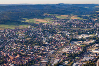 Vue aérienne de Du nord à Michelstadt dans le département Hesse, Allemagne