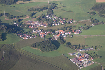 Enregistrement par drone de Quartier Affolterbach in Wald-Michelbach dans le département Hesse, Allemagne