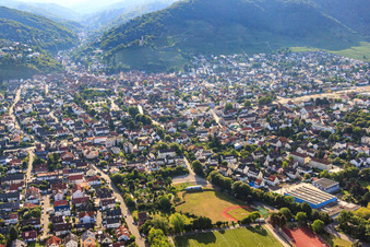 Vue aérienne de Terrain de baseball du BC Raubritter eV à Schriesheim dans le département Bade-Wurtemberg, Allemagne