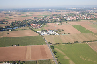 Vue aérienne de Quartier Schwabenheim in Dossenheim dans le département Bade-Wurtemberg, Allemagne